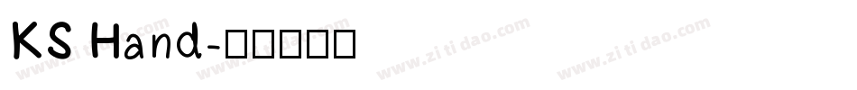 KS Hand字体转换